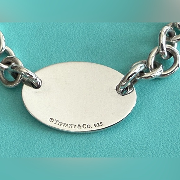 Tiffany&Co. Please Return To Oval Tag Modern Version Bracelet 7 1/4” - Picture 5 of 13